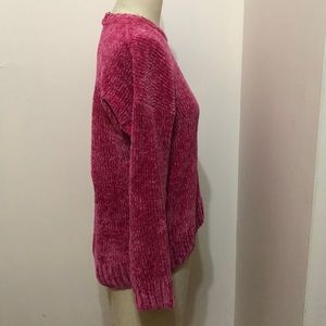 H&M pink chenille sweater